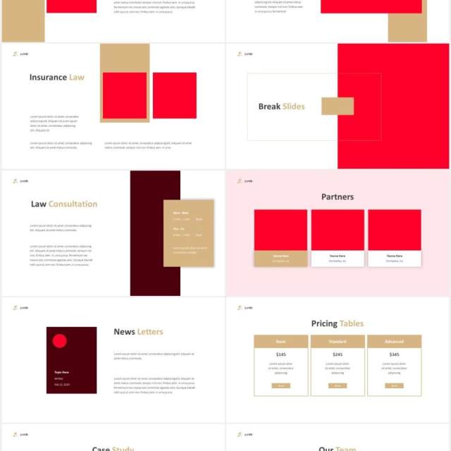 律师事务所宣传介绍PPT图片排版设计模板Law Firm Powerpoint Template