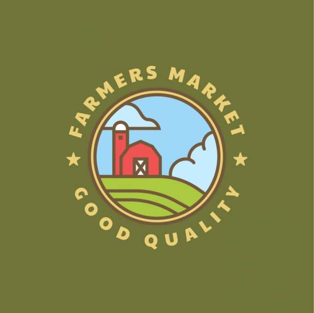 农民市场徽标