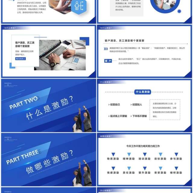 蓝色商务风如何激励团队培训PPT模板 蓝色商务风如何激励团队培训PPT模板
