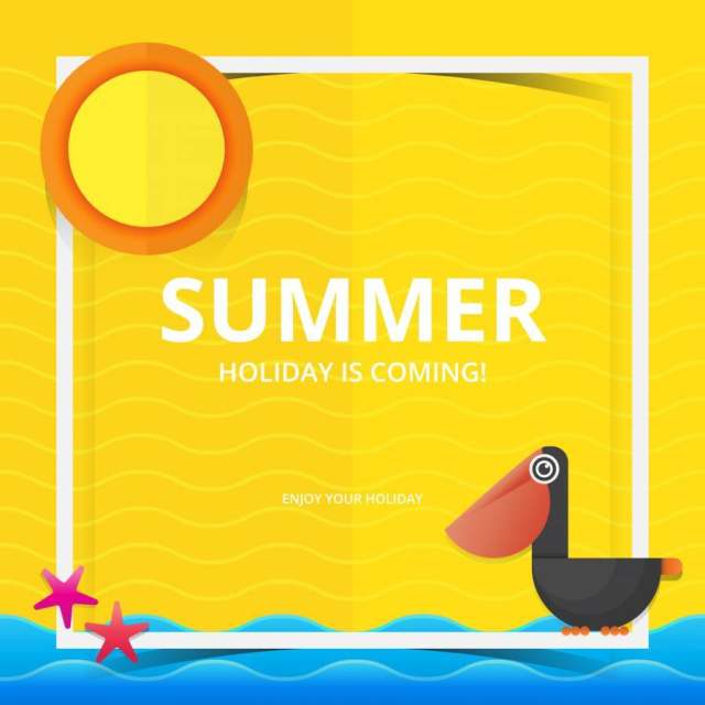 夏天主题在Papercraft风格的海滩和海图 夏天主题在Papercraft风格的海滩和海图