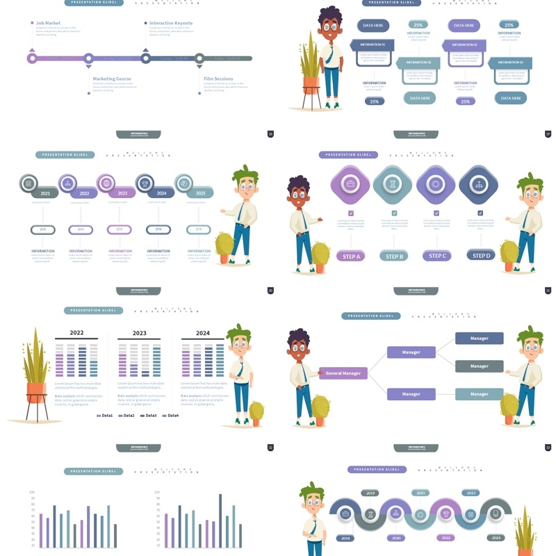创意信息图表PPT模板Infographic Presentation Templates9
