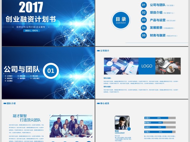 蓝色简约商业融资计划书 蓝色简约商业融资计划书