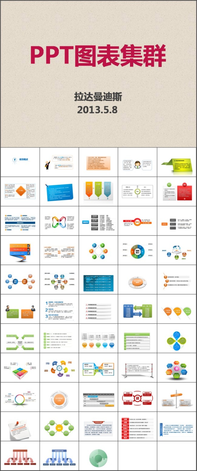300套ppt精选图表 下载