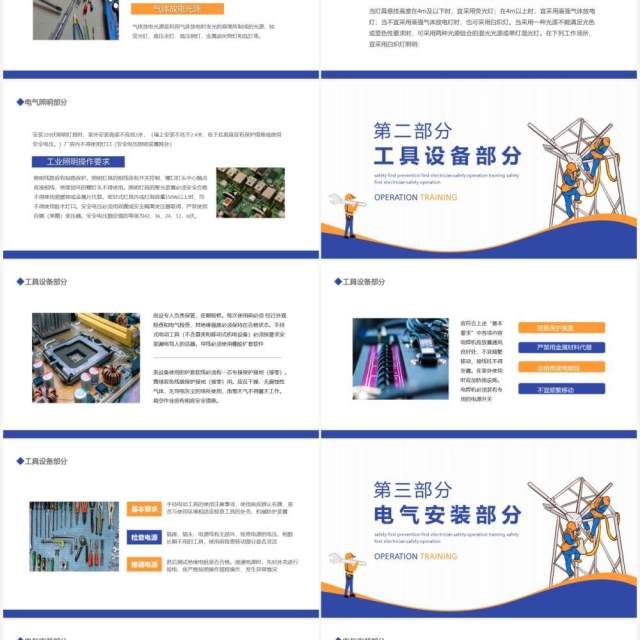 安全第一预防为主电工安全操作培训动态PPT模板 安全第一预防为主电工安全操作培训动态PPT模板