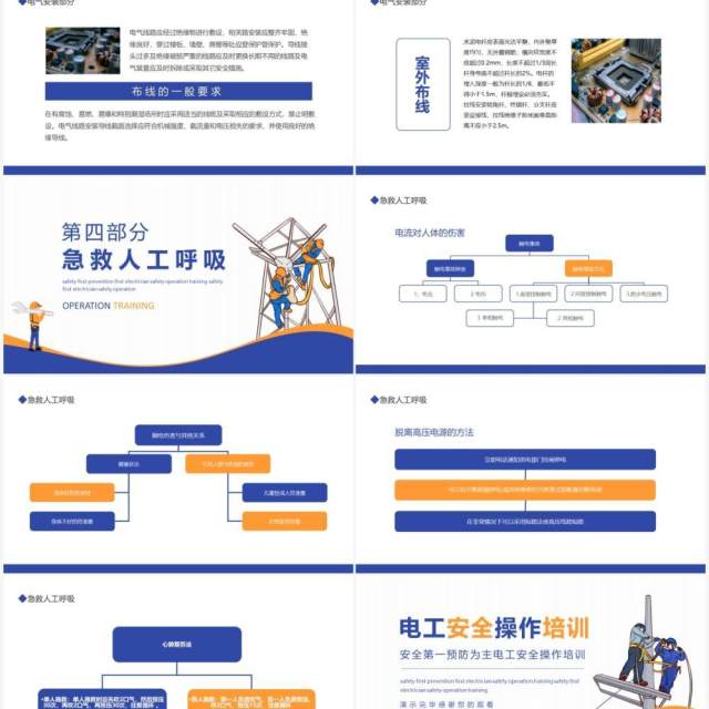 安全第一预防为主电工安全操作培训动态PPT模板 安全第一预防为主电工安全操作培训动态PPT模板