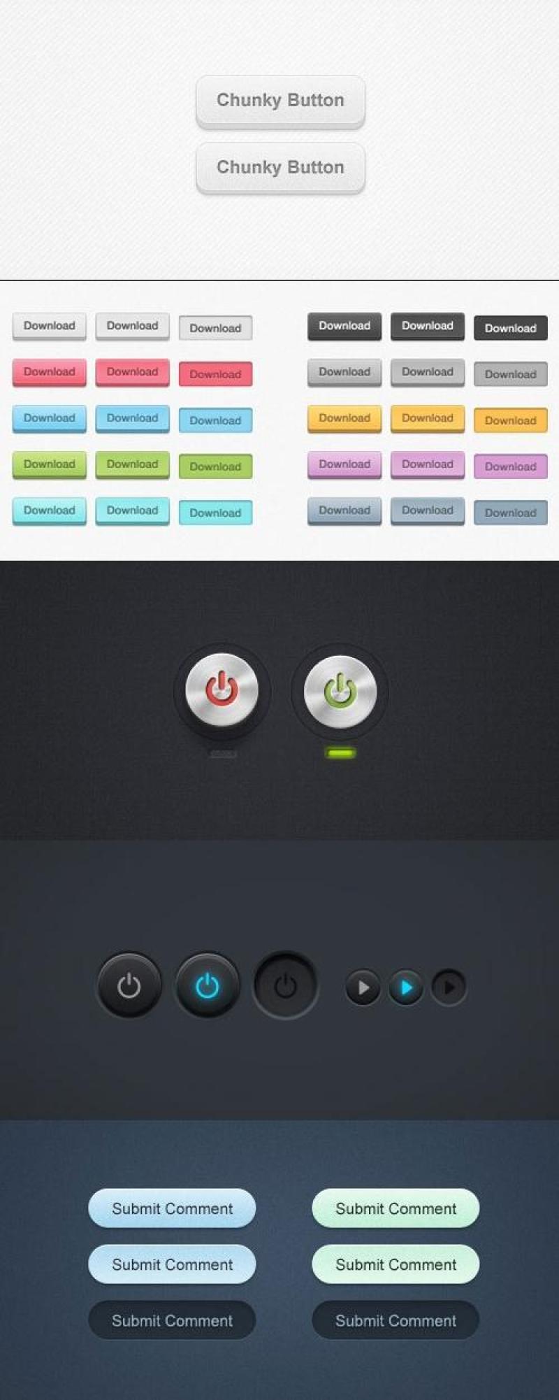 精美网页按钮附带PSD源文件