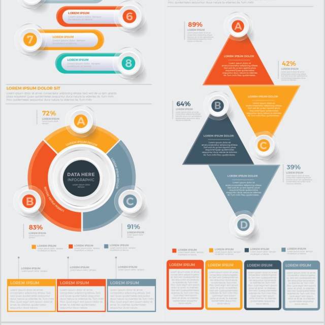 信息图表设计元素素材Big Infographics Design