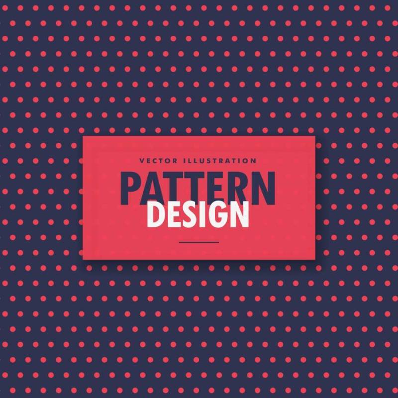 红色和蓝色波尔卡圆点背景