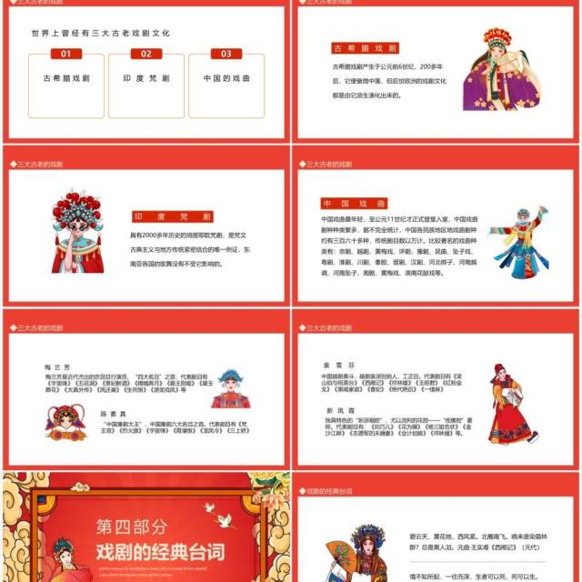 世界戏剧日彰显传统艺术文化之美动态PPT模板 世界戏剧日彰显传统艺术文化之美动态PPT模板