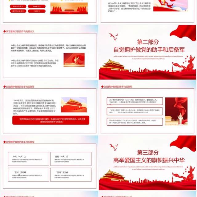 共青团优良传统与作风拼搏发挥生力军突击作用动态PPT模板 共青团优良传统与作风拼搏发挥生力军突击作用动态PPT模板