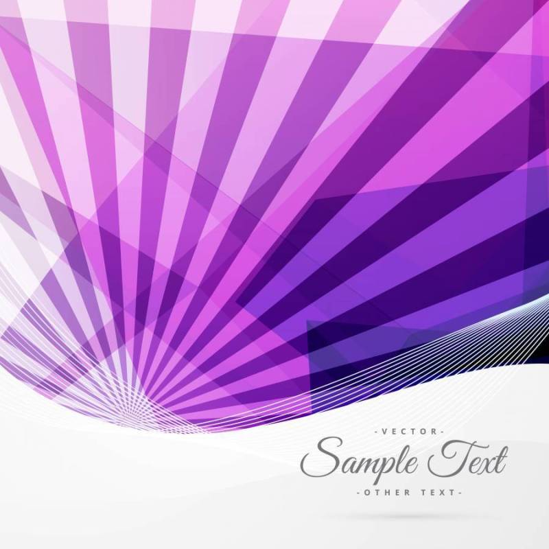 抽象时髦紫色背景与光线和几何形状