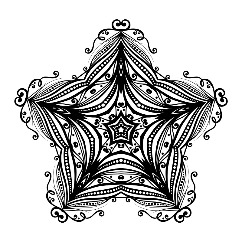 圆形和星形装饰图案15