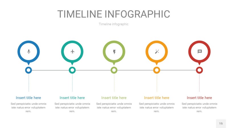彩色时间轴PPT信息图15