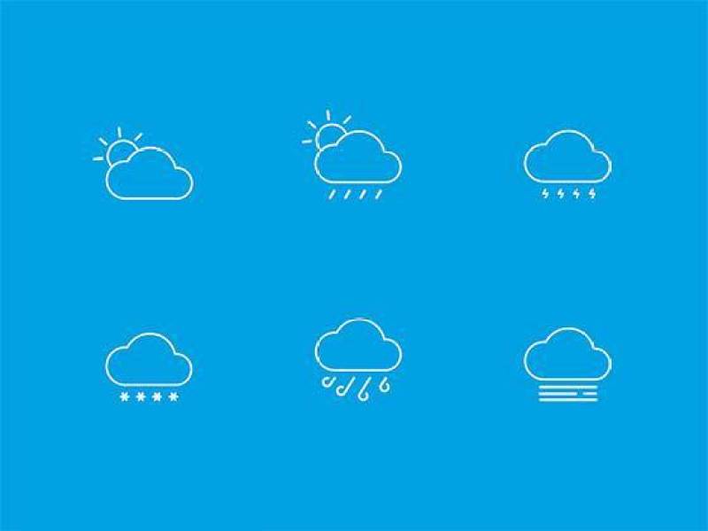 Line Weather Icons