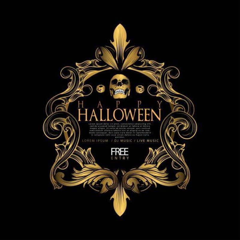 万圣节复古奢华