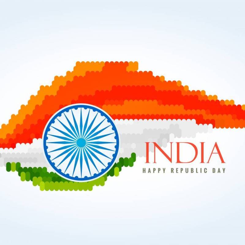 印度创意矢量设计插画的国旗