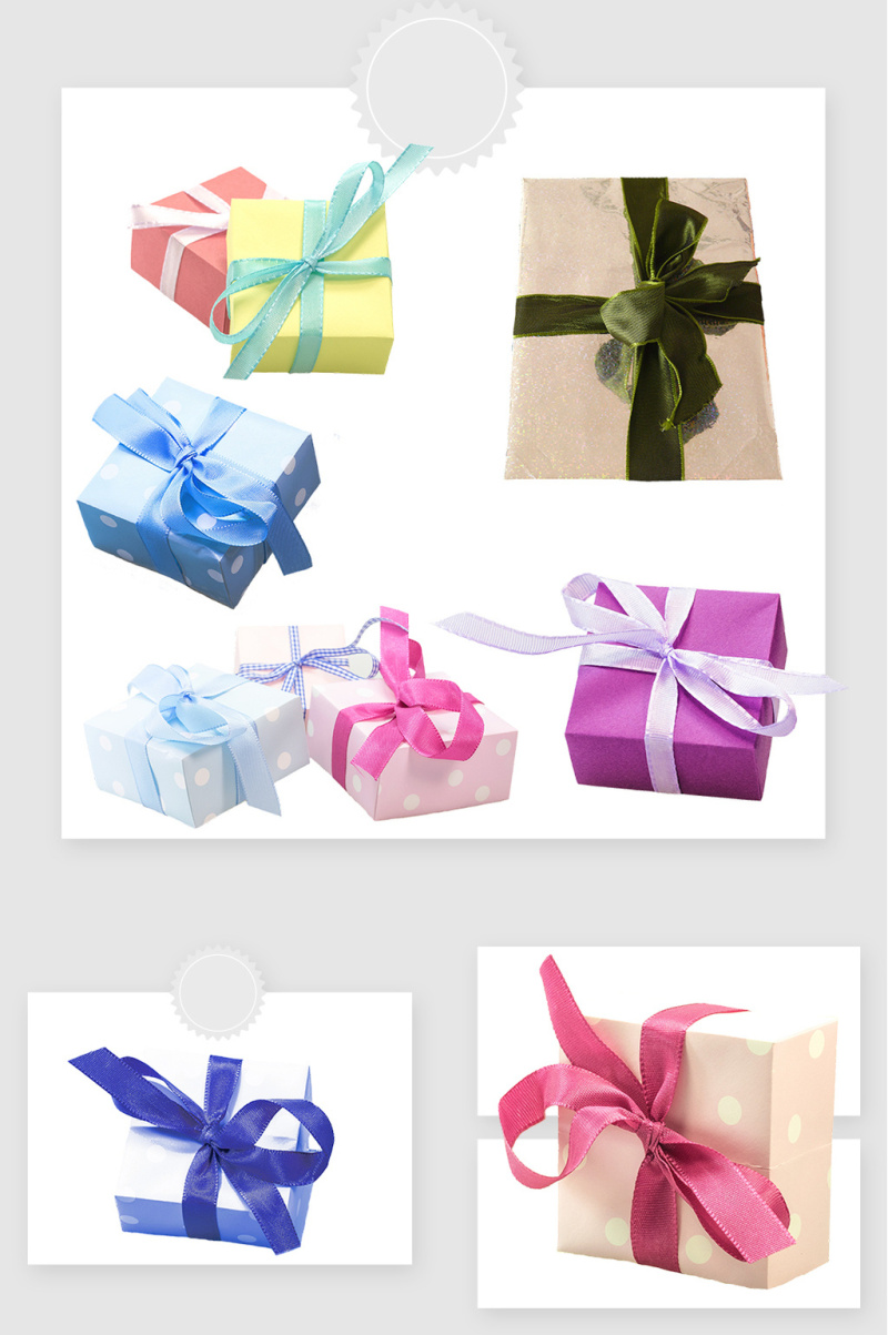 高清免抠包装礼盒素材