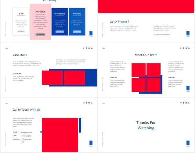 商业商务营销机构PPT图片排版设计素材Marketing Agency Powerpoint Template