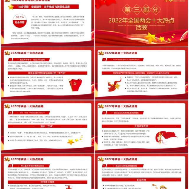 红色简约以优异成绩迎接党的二十大召开PPT模板 红色简约以优异成绩迎接党的二十大召开PPT模板
