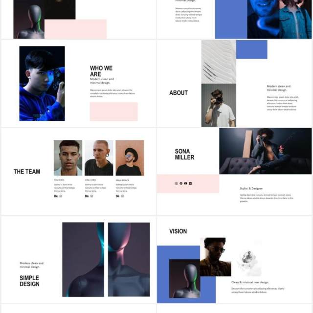 简约个人作品集图文展示PPT模板POLA - Powerpoint Design Template 简约个人作品集图文展示PPT模板POLA - Powerpoint Design Template