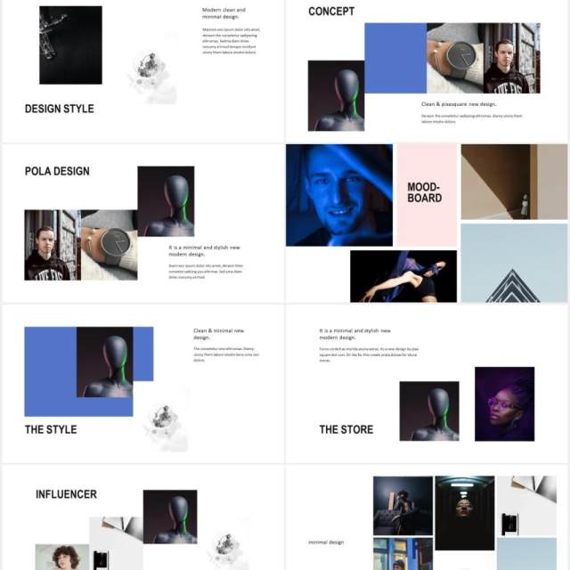 简约个人作品集图文展示PPT模板POLA - Powerpoint Design Template 简约个人作品集图文展示PPT模板POLA - Powerpoint Design Template
