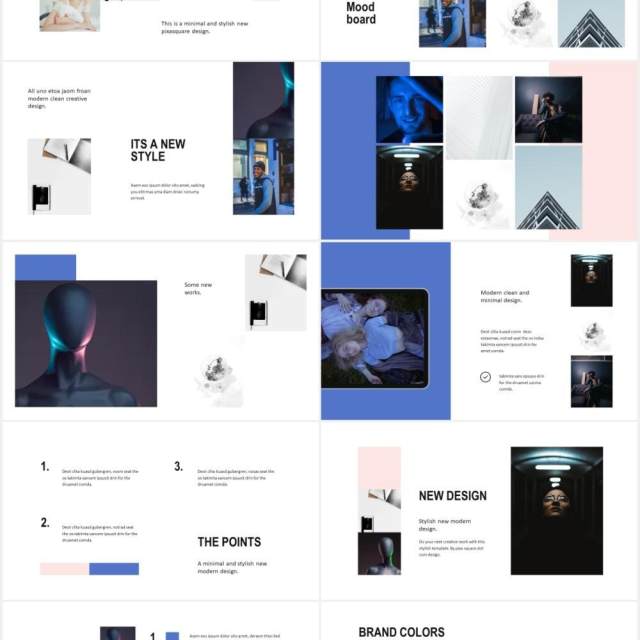 简约个人作品集图文展示PPT模板POLA - Powerpoint Design Template