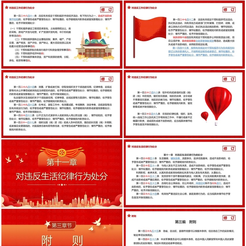 中国共产党纪律处分条例解读PPT模板