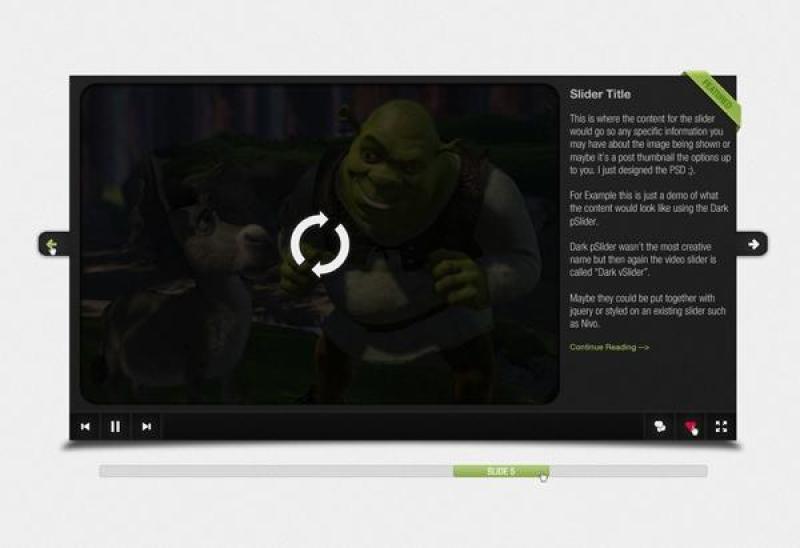 Photo.Dark滑块PSD分层素材