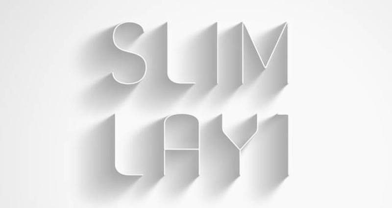 Psd Slim Lay Text Effect