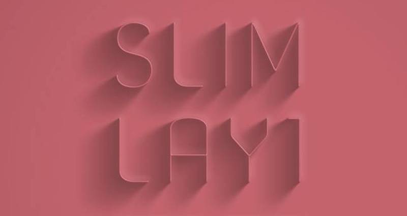 Psd Slim Lay Text Effect