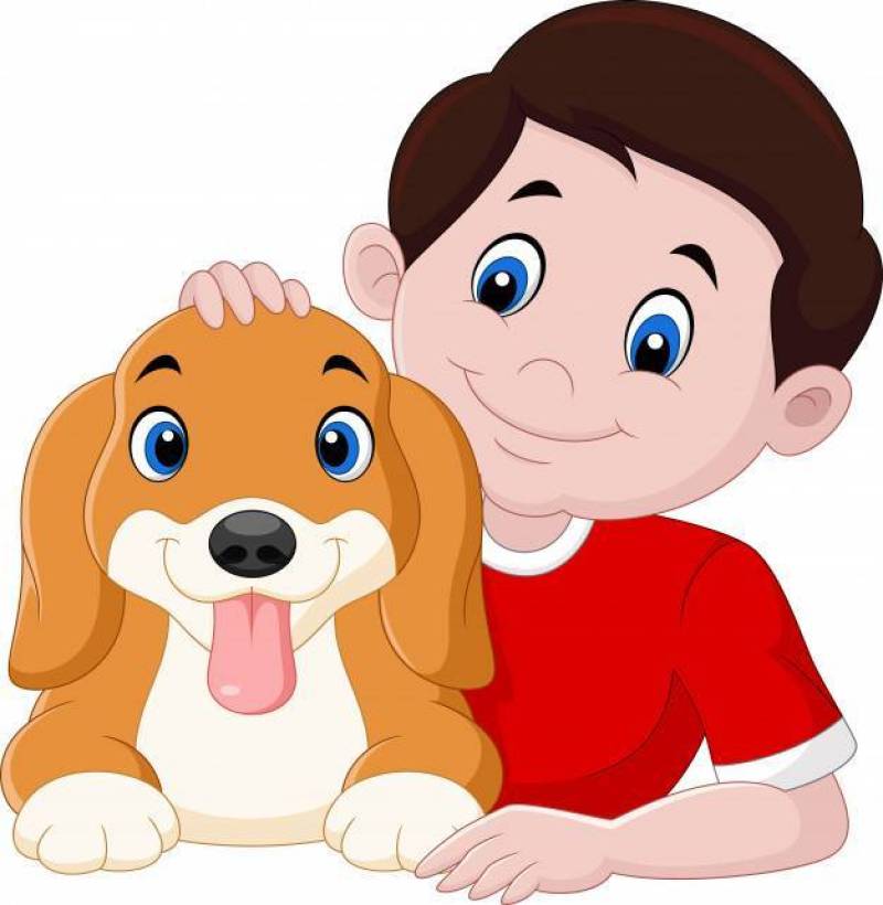 小男孩和小狗