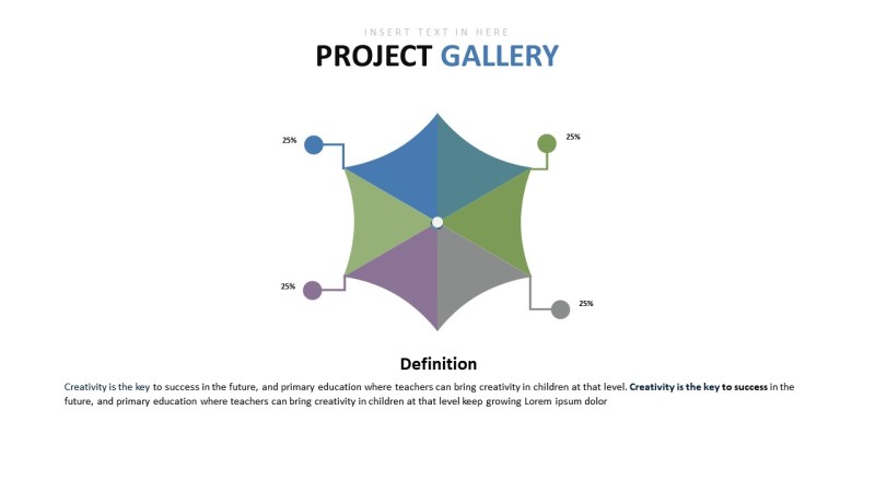 绿色百分比图表-3