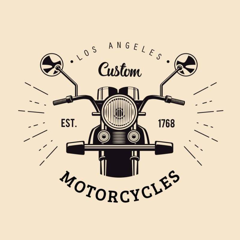 老式摩托车标志