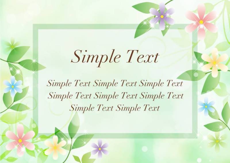 花和叶子_ green_frame