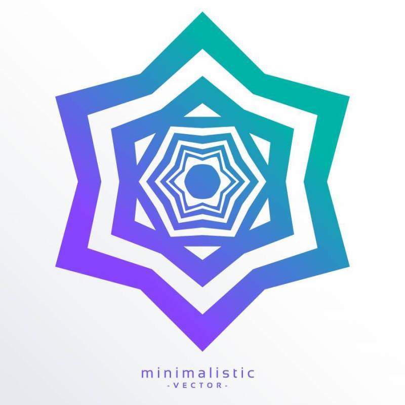 抽象线明星矢量背景