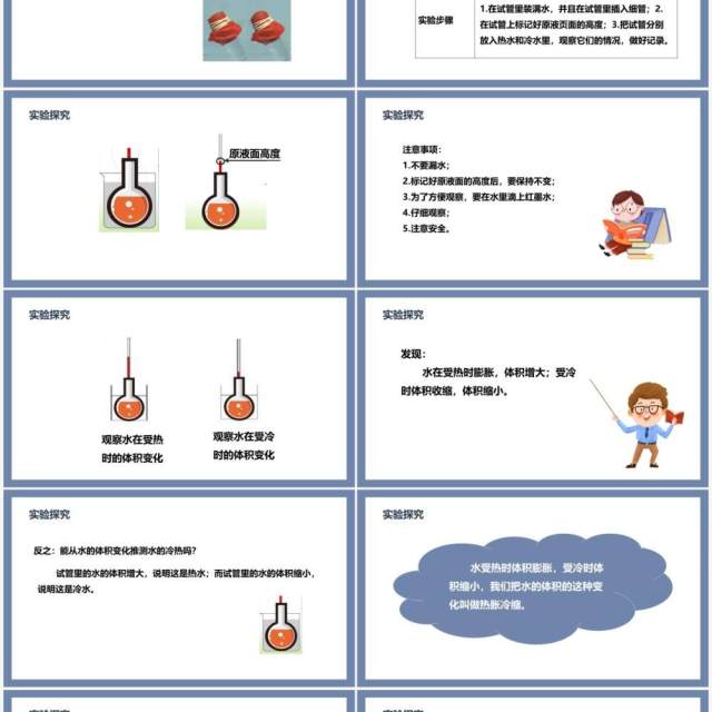 教科版五年级科学下册液体的热胀冷缩课件PPT模板 教科版五年级科学下册液体的热胀冷缩课件PPT模板