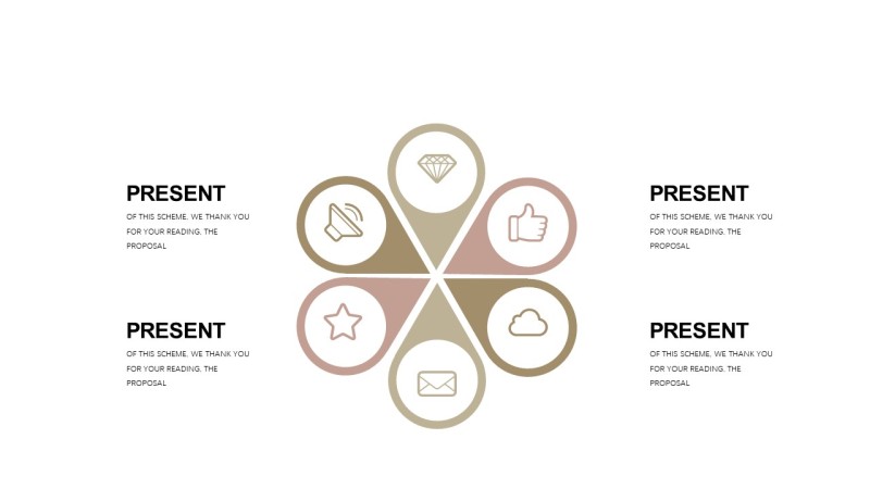 浅卡其色商务PPT图表-15