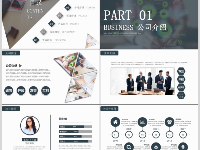2017简约简洁商业计划书 2017简约简洁商业计划书