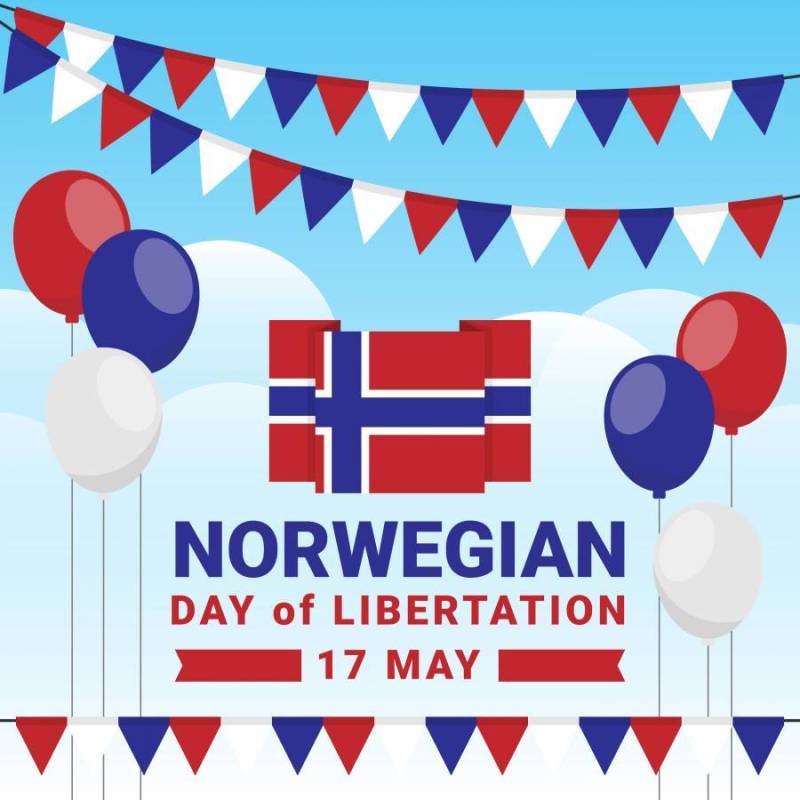 挪威独立日爱国设计