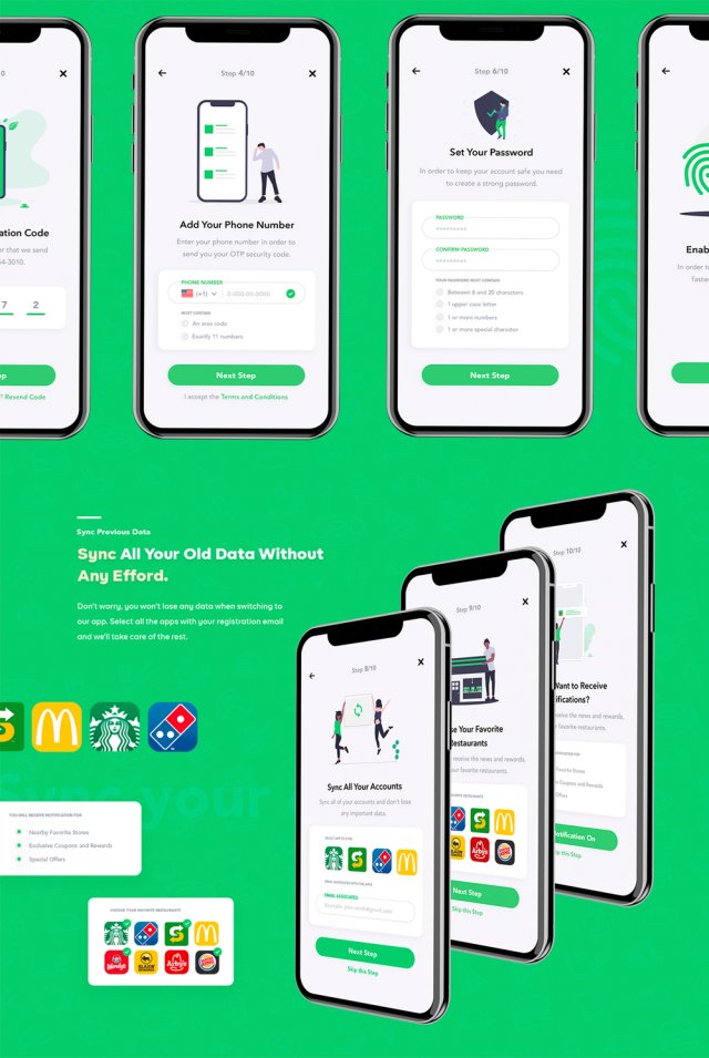 90+手机屏幕UI工具包的Adobe XD,FindMe - 忠诚度应用程序UI工具包 90+手机屏幕UI工具包的Adobe XD,FindMe - 忠诚度应用程序UI工具包