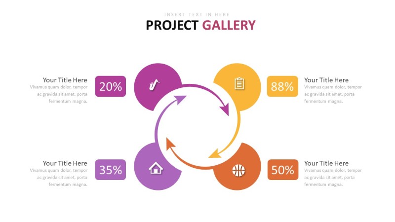紫色可视化商务PPT图表-7