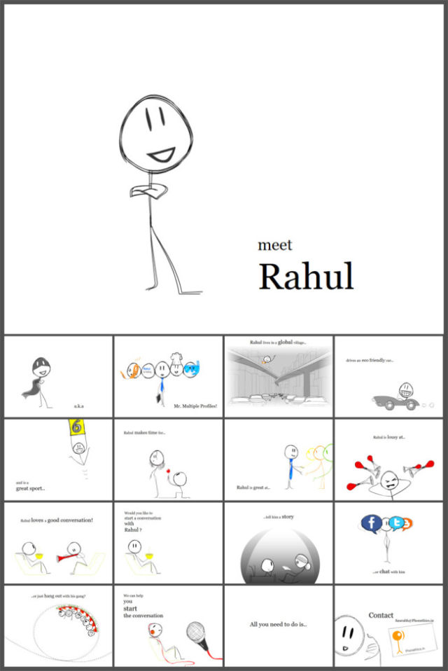 创意个人介绍极简素描风格PPT模板 创意个人介绍极简素描风格PPT模板