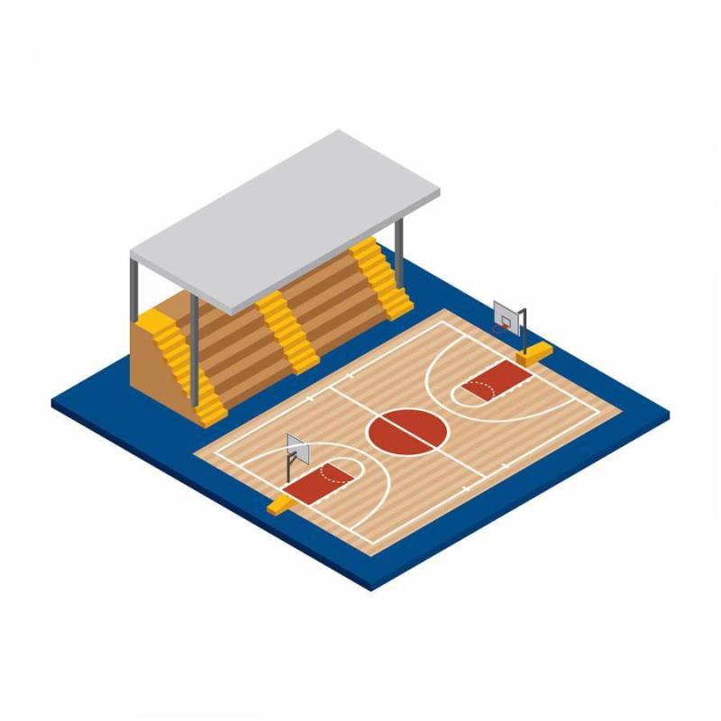 篮球场等距向量
