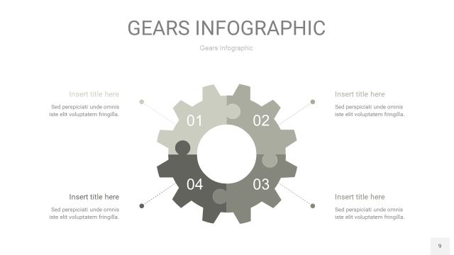 灰色齿轮PPT信息图9 灰色齿轮PPT信息图9
