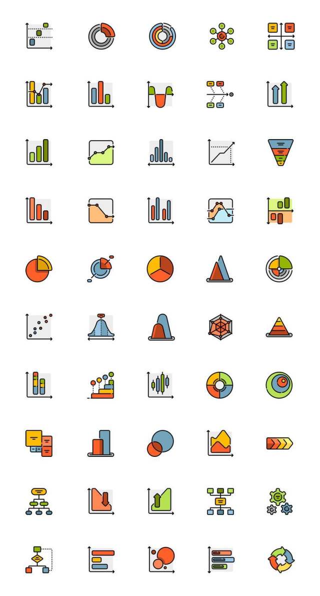 50 枚商务图表图标