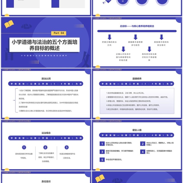 紫色简约道德与法治新课标解读PPT模板 紫色简约道德与法治新课标解读PPT模板
