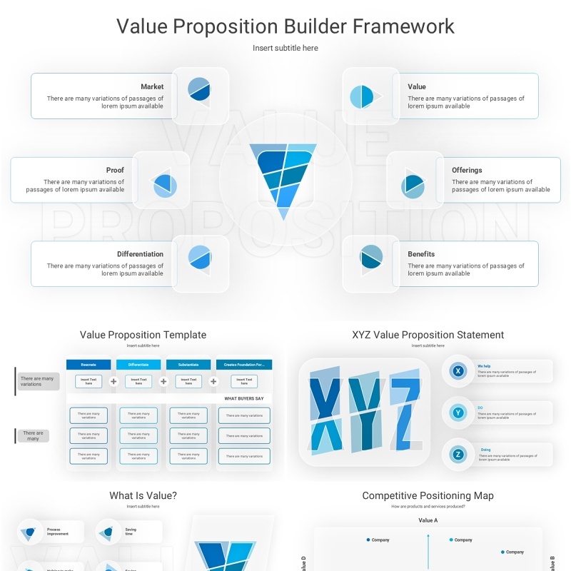 价值定位信息图PPT模板Value Proposition Template