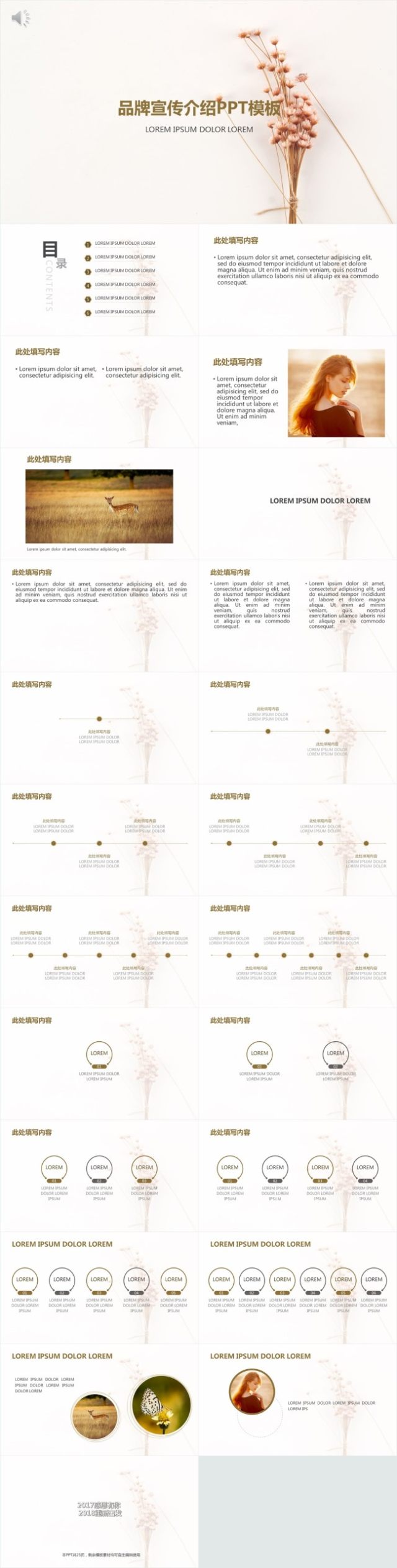 文艺唯美品牌宣传介绍PPT