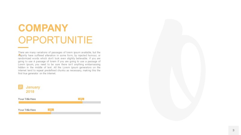 粉黄色SWOT图表PPT3