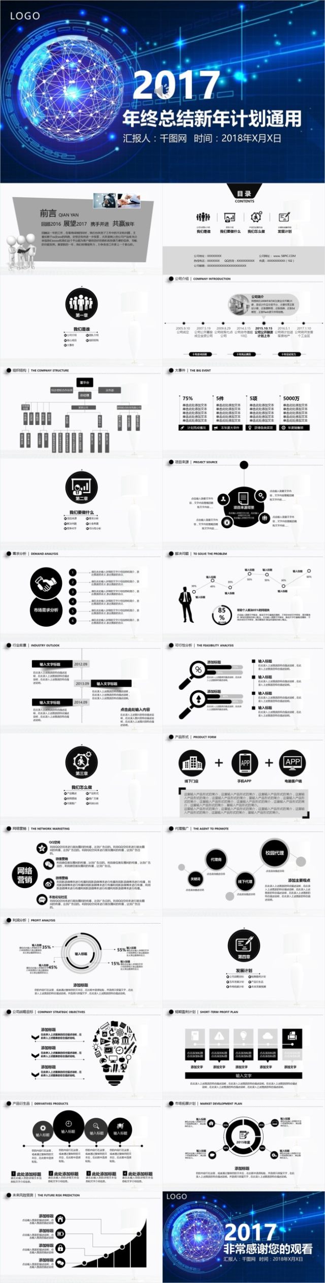 科技互联网酷炫工作总结汇报ppt模板, 科技互联网酷炫工作总结汇报ppt模板,